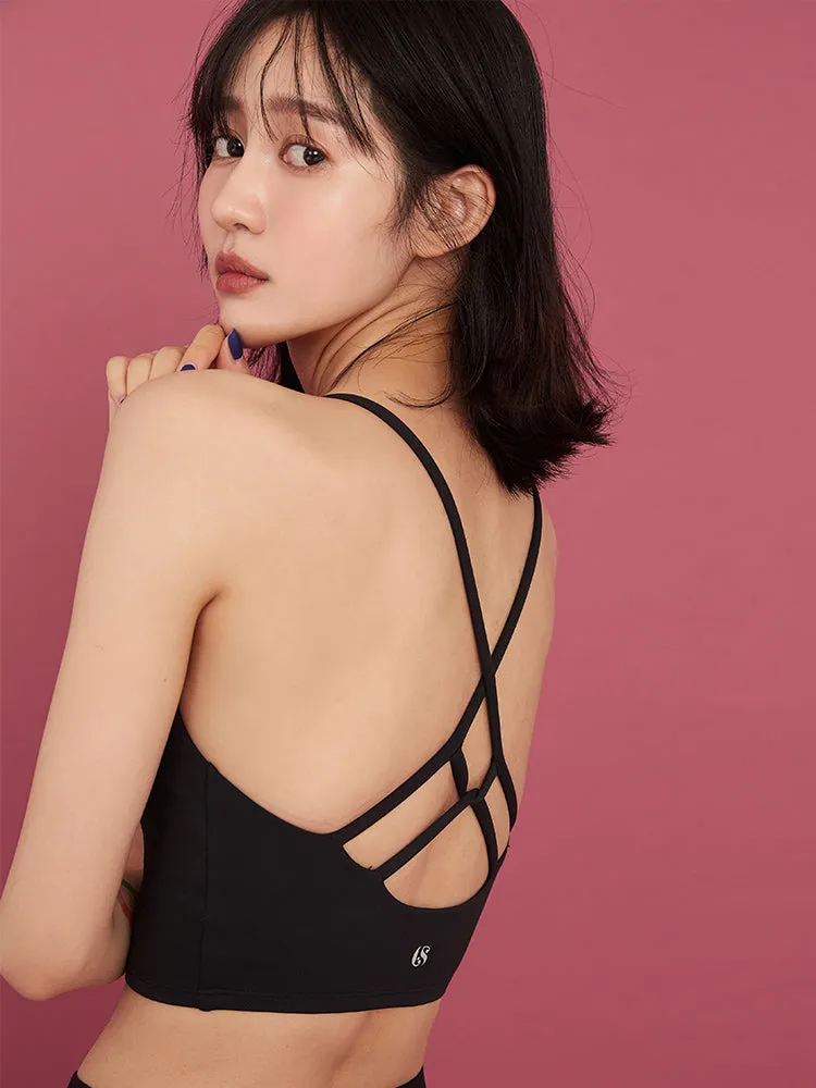 美背中メイクス トップス スポーツブラ