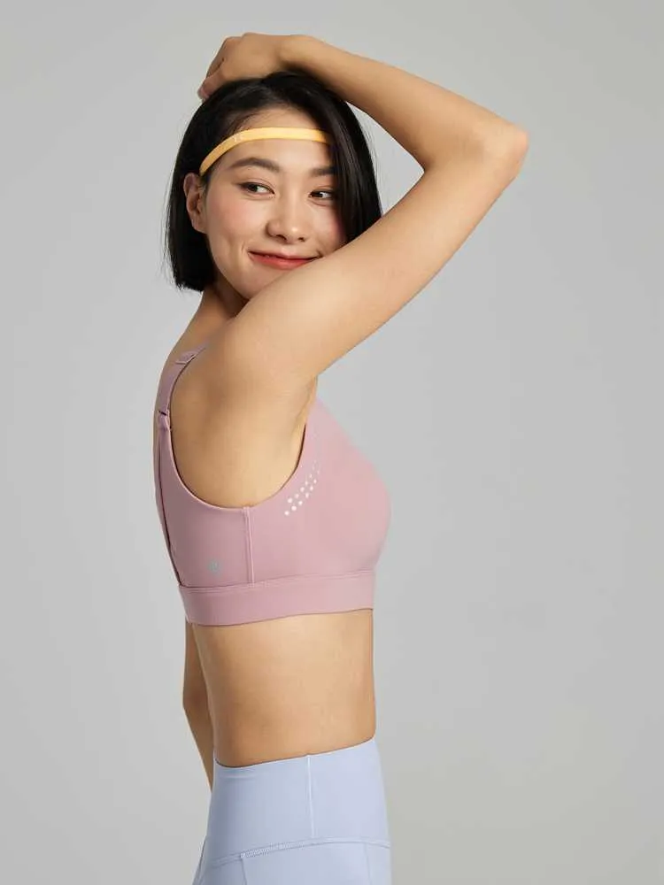 背中開きデザイン オーロラ スポーツブラ