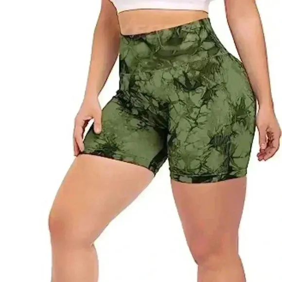 1pc Women High Waist Workout Yoga Gym Shorts