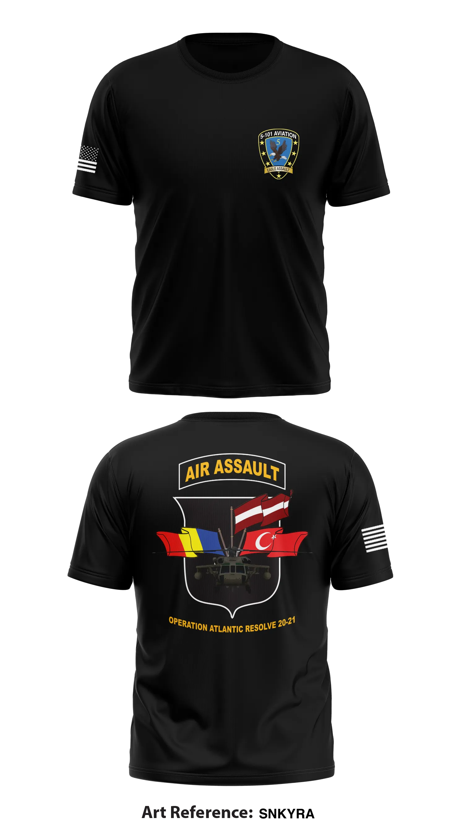 5 101 AVN REGT  Store 1 Core Men's SS Performance Tee - SnkYrA