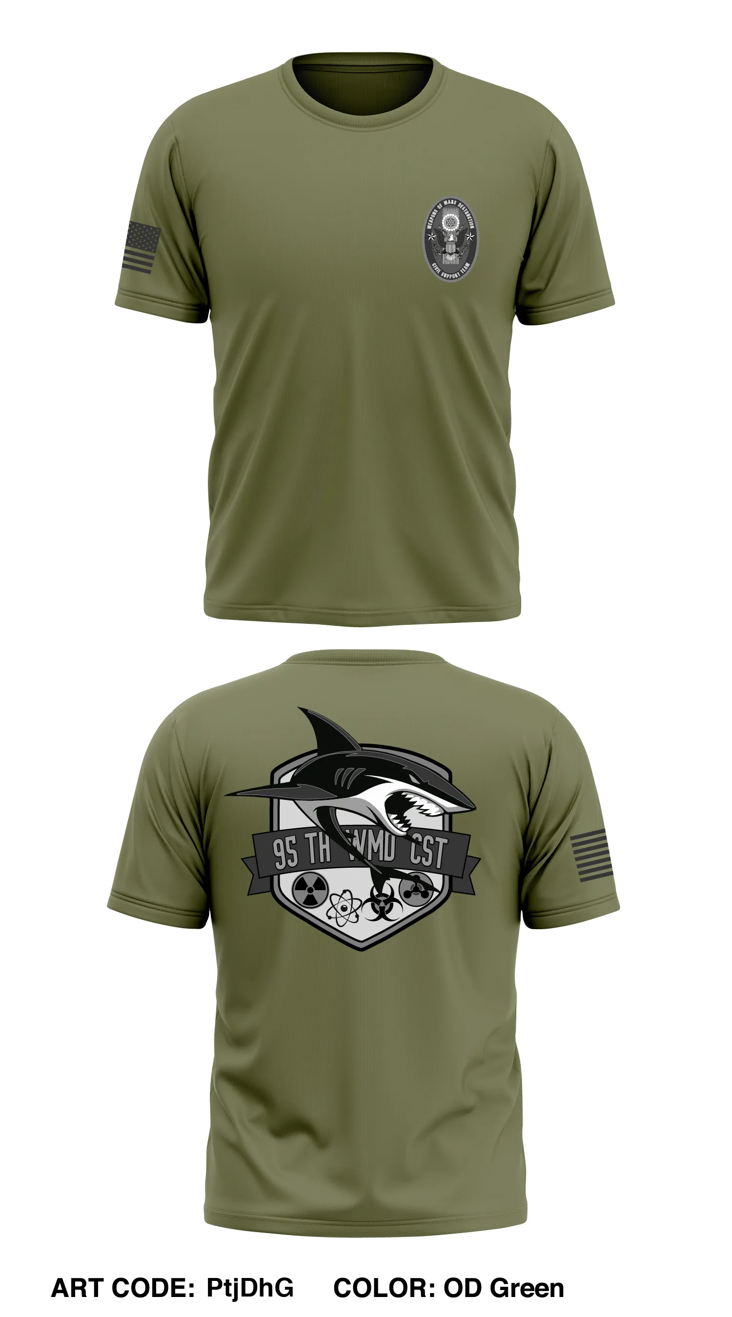 95th WMD CST Store 1 Core Men's SS Performance Tee - PtjDhG