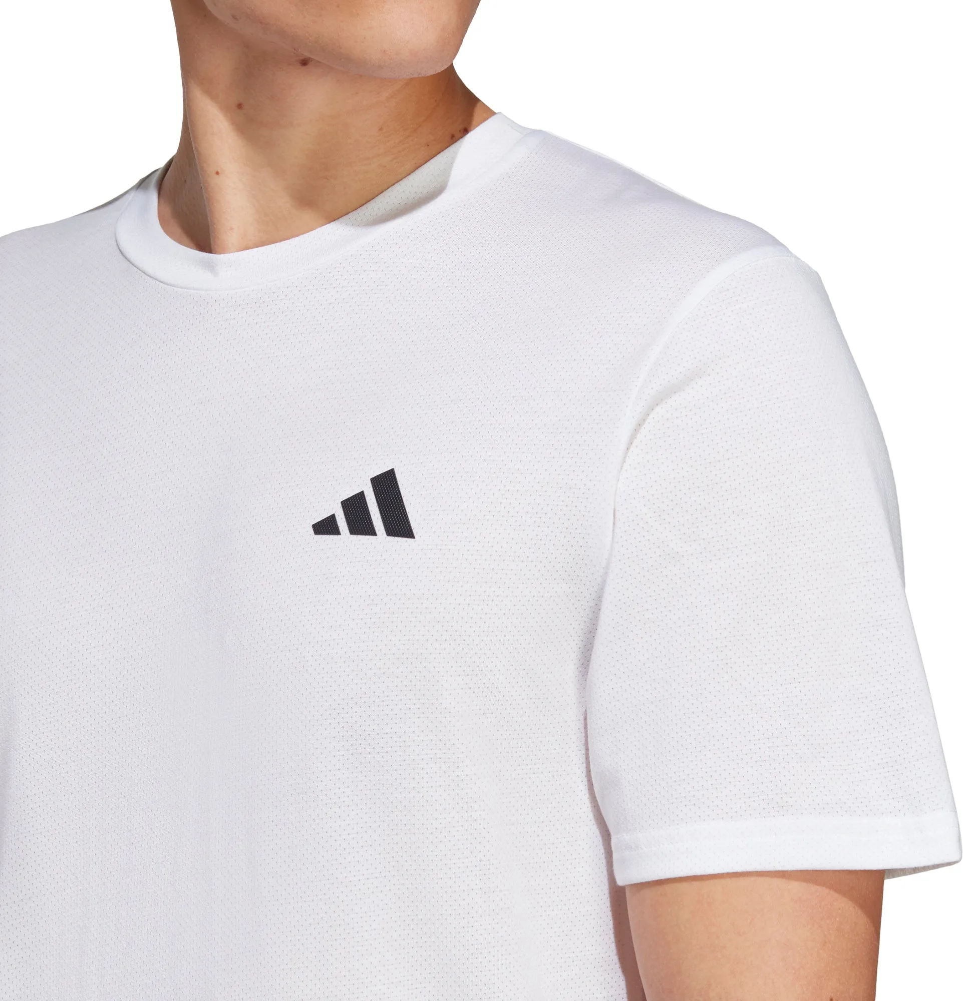 adidas Train Essentials Comfort Short Sleeve Mens Training Top - White