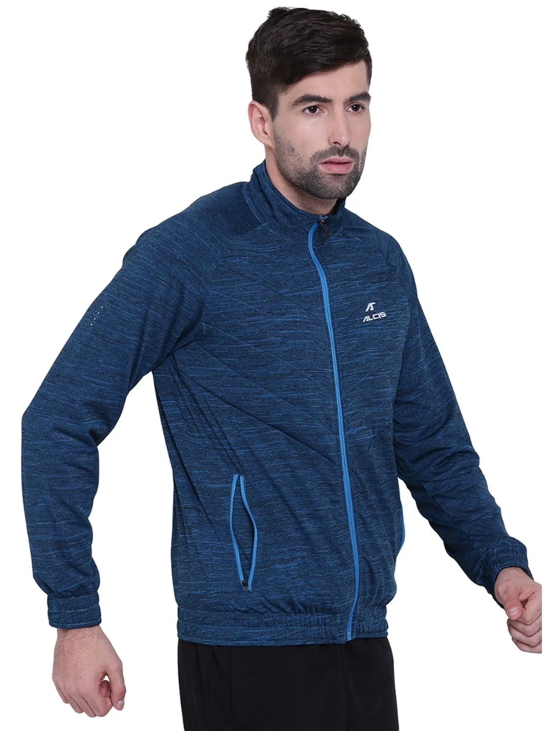 Alcis Mens Solid Blue Jacket 218MJK038
