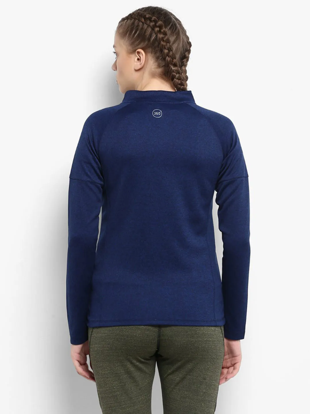 Alcis Women Navy Blue Solid Jackets