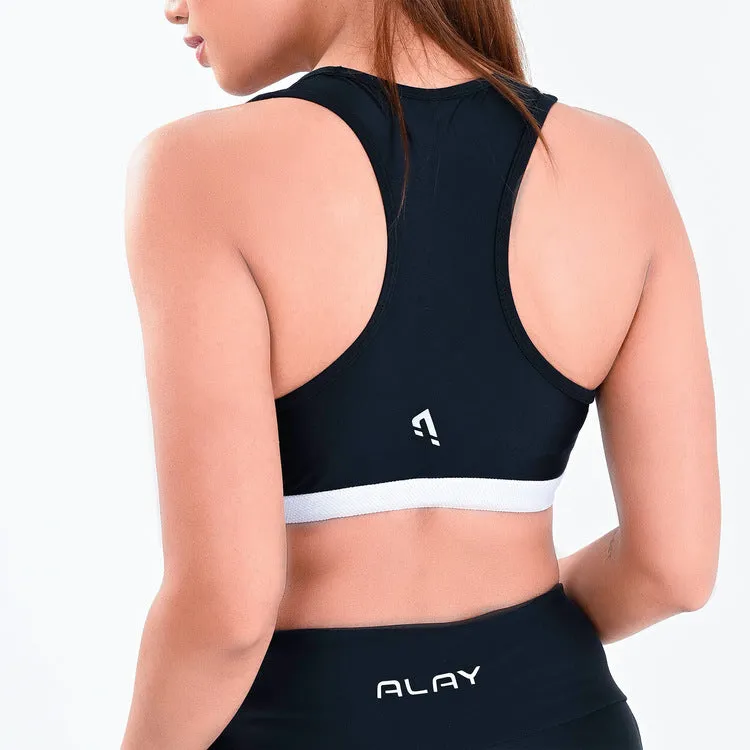 Allure Sports Bra - Black/White