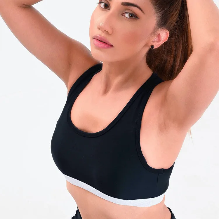 Allure Sports Bra - Black/White