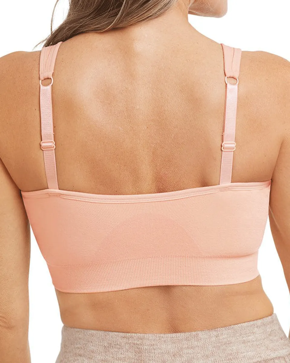 Amoena Emilia Zip Front Closure - Black / Blush / White