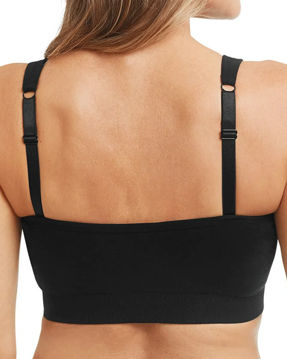 Amoena Emilia Zip Front Closure - Black / Blush / White