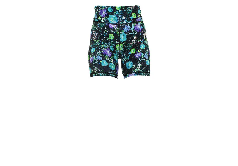 Aqua Flora Mid Shorts with pockets