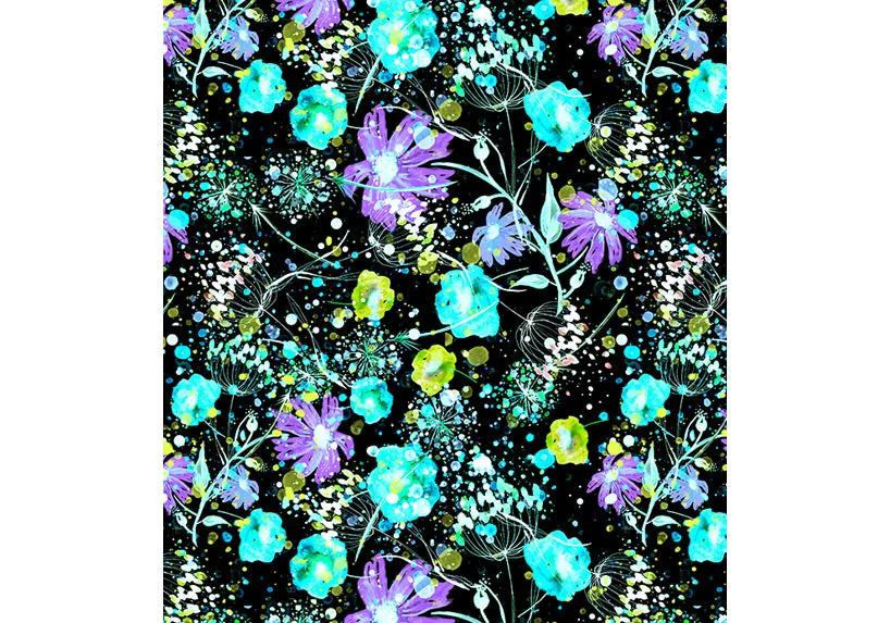 Aqua Flora Mid Shorts with pockets