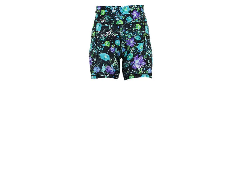 Aqua Flora Mid Shorts with pockets