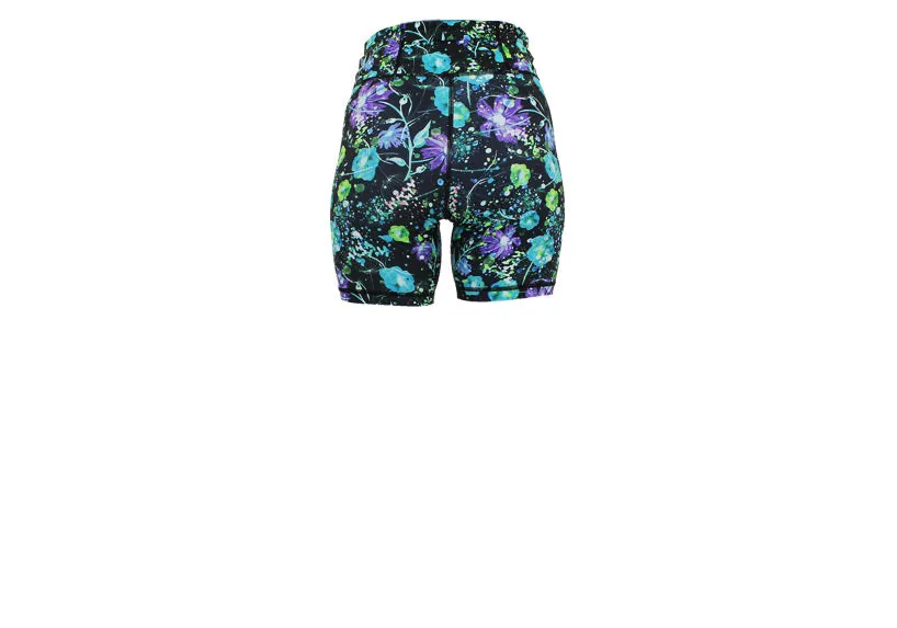 Aqua Flora Mid Shorts with pockets