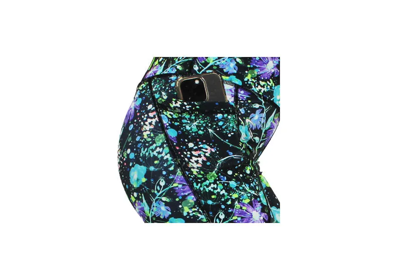 Aqua Flora Mid Shorts with pockets
