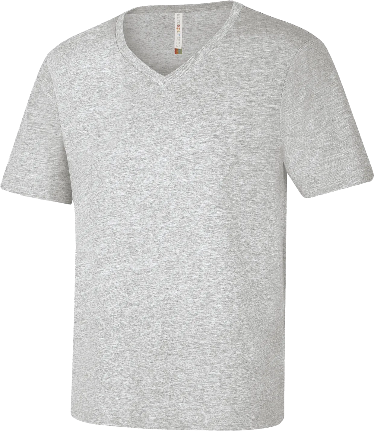 ATC™ EUROSPUN® Ring Spun V-Neck T-Shirt Athletic Grey