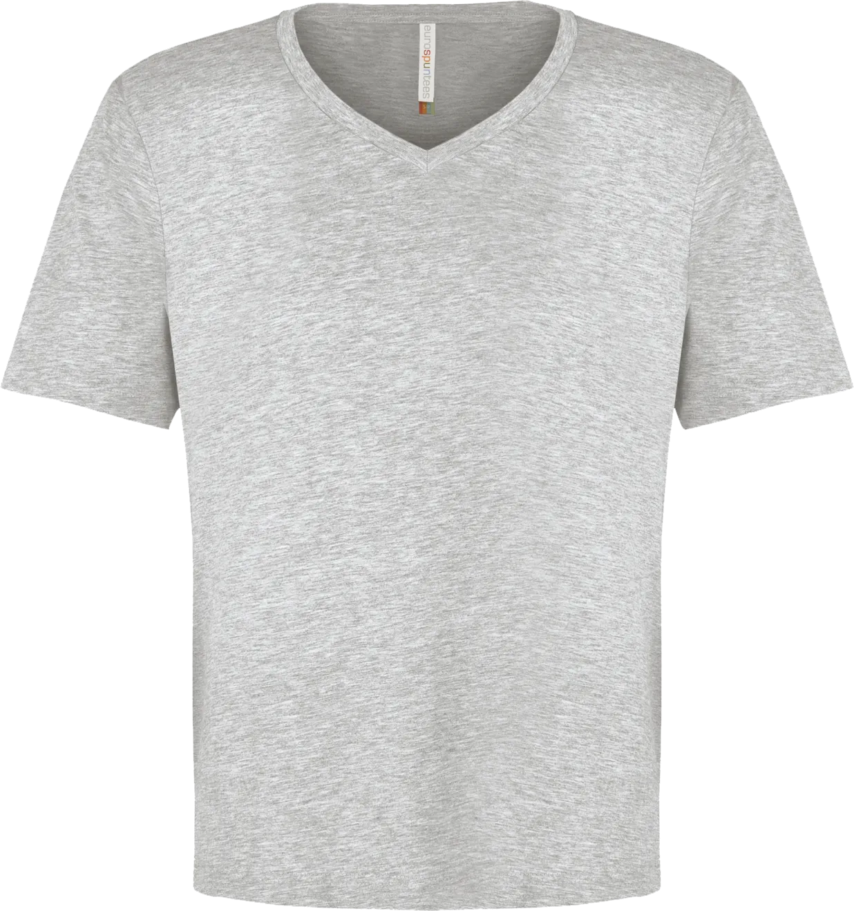 ATC™ EUROSPUN® Ring Spun V-Neck T-Shirt Athletic Grey