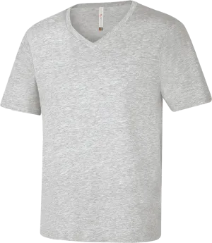 ATC™ EUROSPUN® Ring Spun V-Neck T-Shirt Athletic Grey
