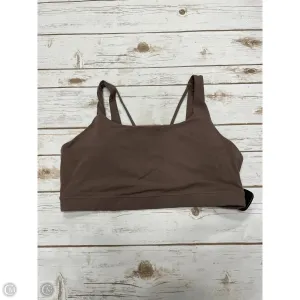 Athletic Bra By Athleta In Brown, Size: Xl