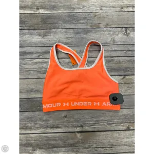 Athletic Bra By Under Armour In Orange, Size: S