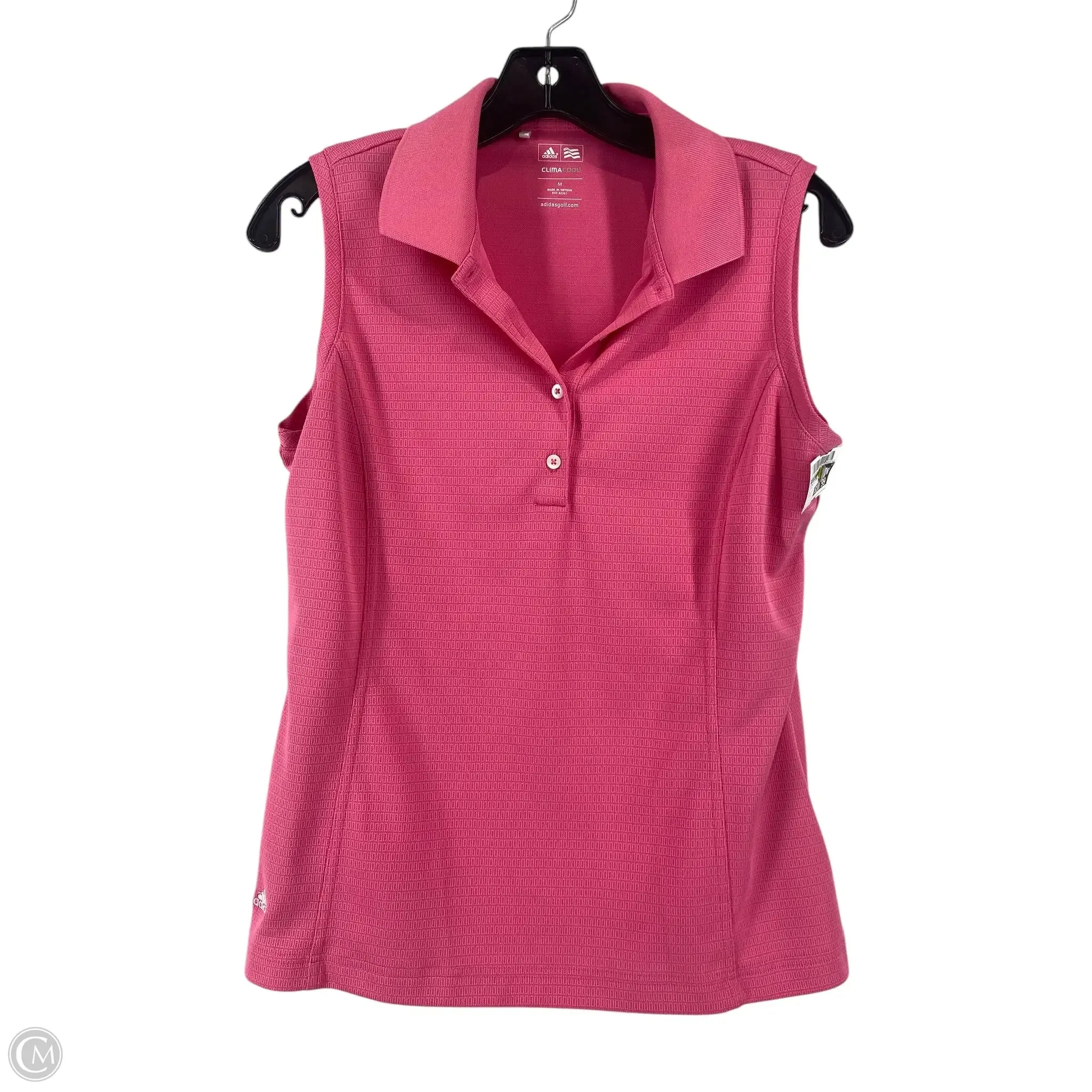 Athletic Tank Top By Adidas In Pink, Size: M