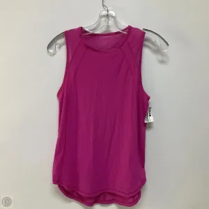Athletic Tank Top By Lululemon In Pink, Size: 4