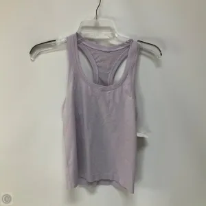 Athletic Tank Top By Lululemon In Purple, Size: 4