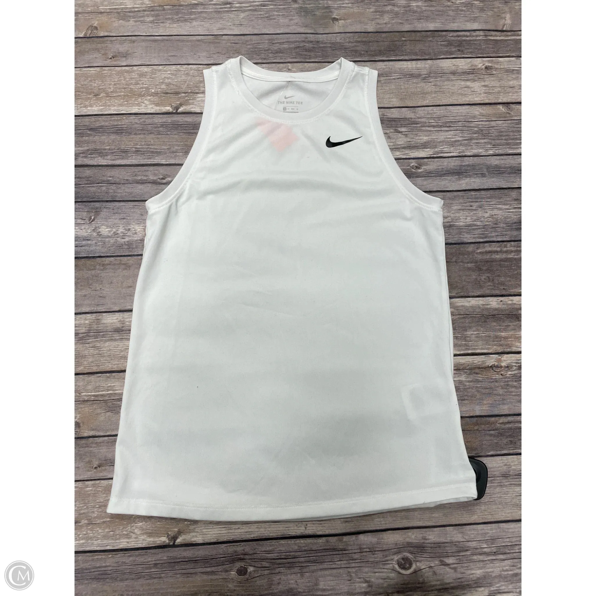Athletic Tank Top By Nike In White, Size: Xs
