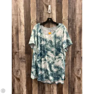Athletic Top Short Sleeve By Livi Active In Tie Dye Print, Size: 3x