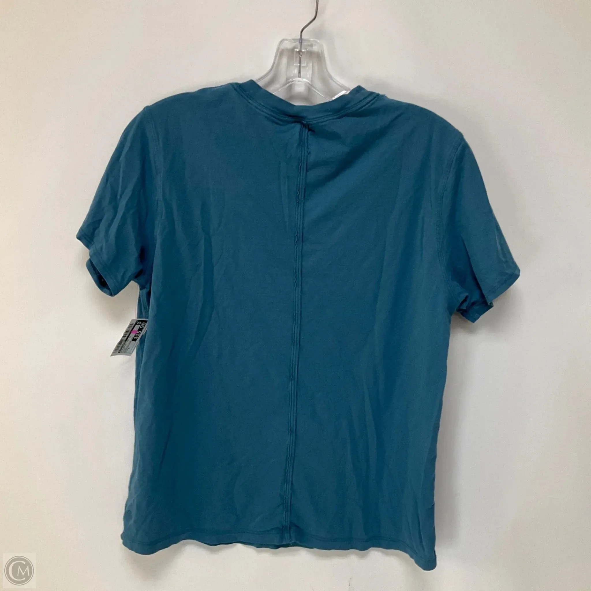 Athletic Top Short Sleeve By Lululemon In Blue, Size: 4