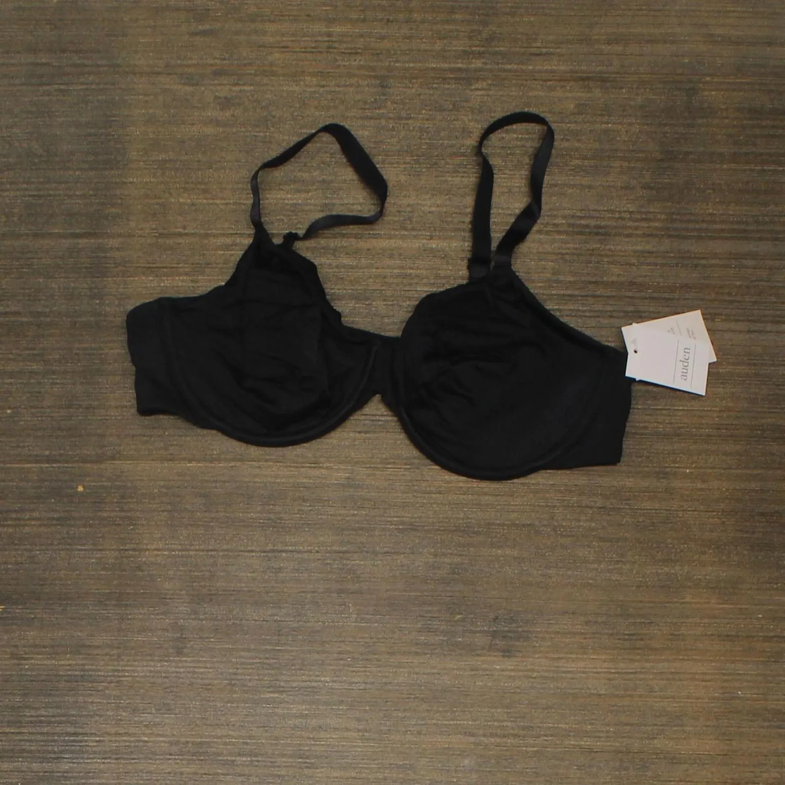 Auden Women's Unlined Demi Bra W4K51 Black 38B