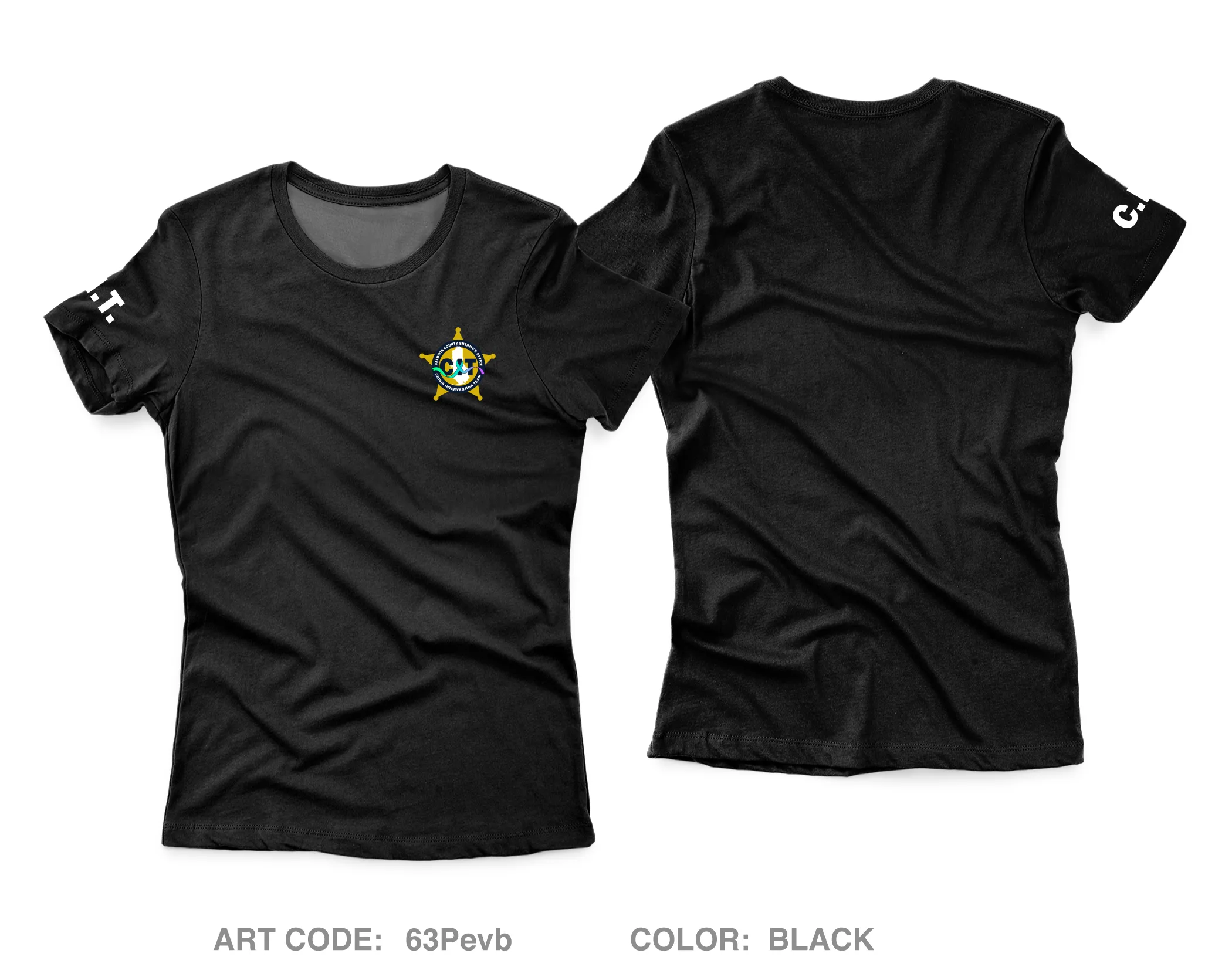 Baldwin County Sheriff’s Office Crisis Intervention Team Core Women's SS Performance Tee - 63Pevb
