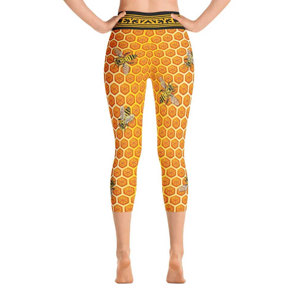 Beez are Sacred EYEZ Yoga Capri Leggings