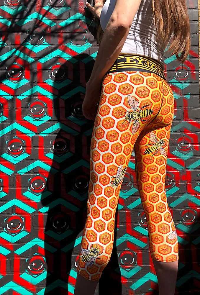 Beez are Sacred EYEZ Yoga Capri Leggings