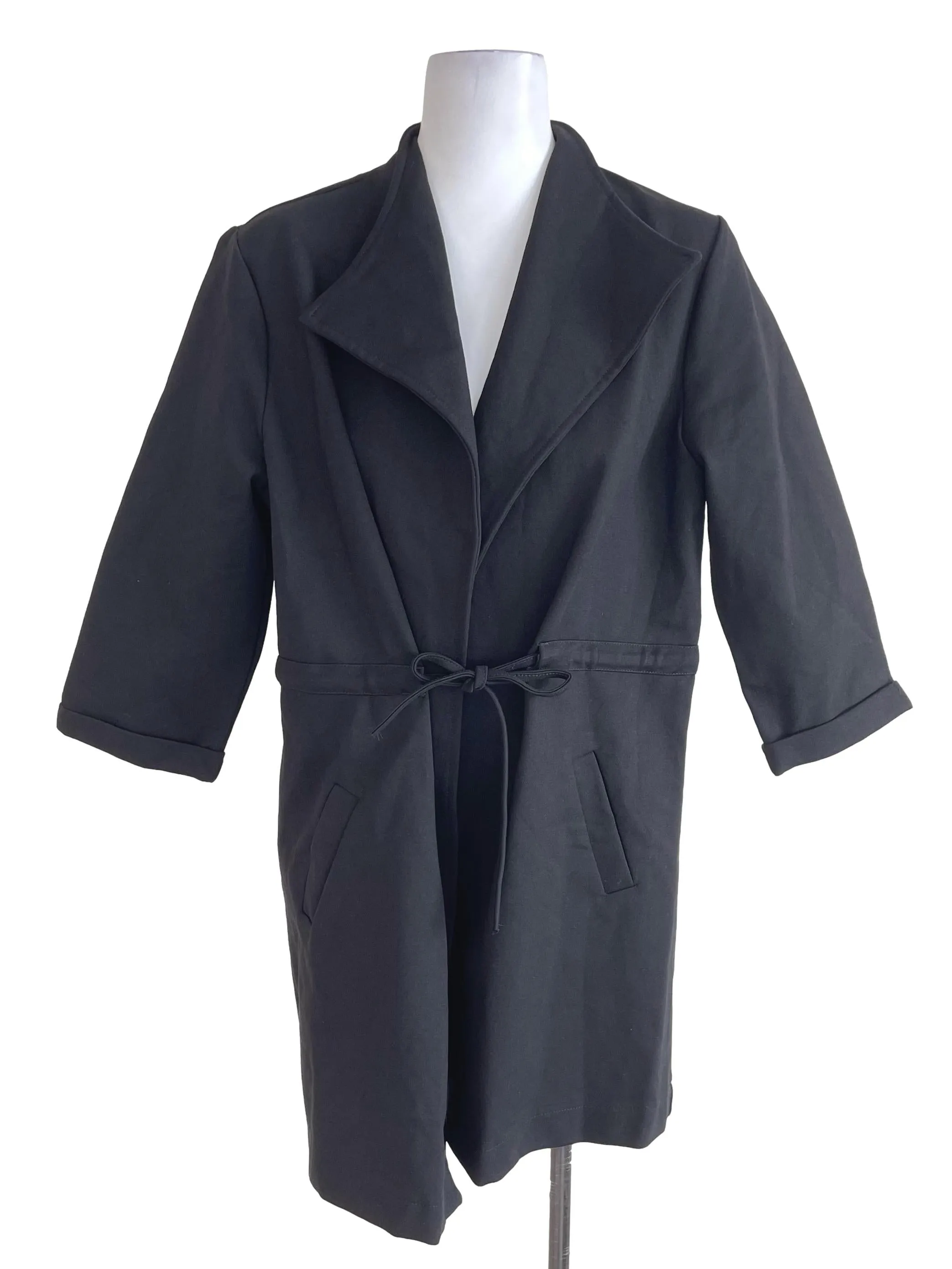 Black Mid Sleeves Norfolk Jacket