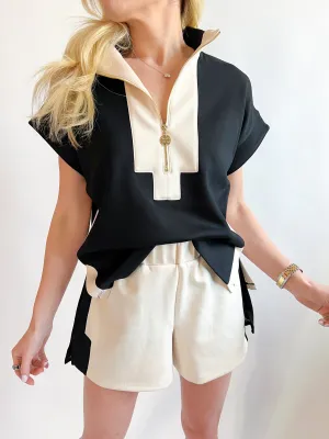 Black Sand Poppy Pullover