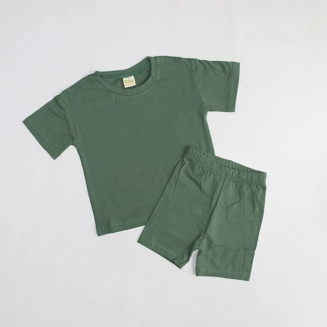 Blank Kids Tales Kids Cycling Shorts and Tee Sets - Digital Images