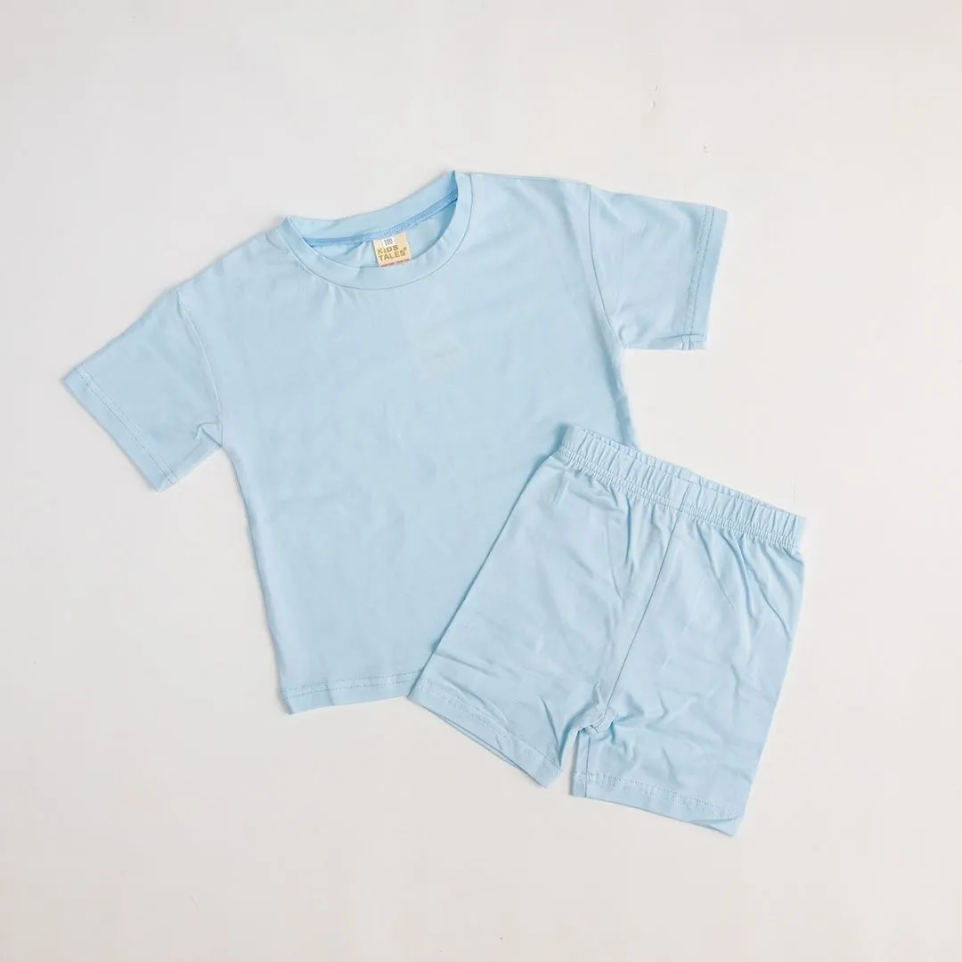 Blank Kids Tales Kids Cycling Shorts and Tee Sets - Digital Images