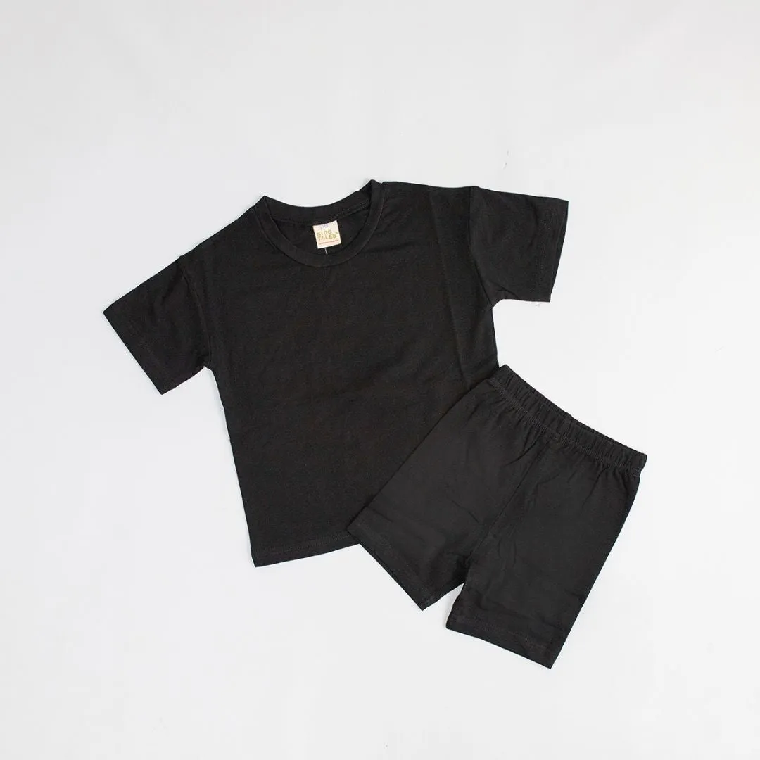 Blank Kids Tales Kids Cycling Shorts and Tee Sets - Digital Images
