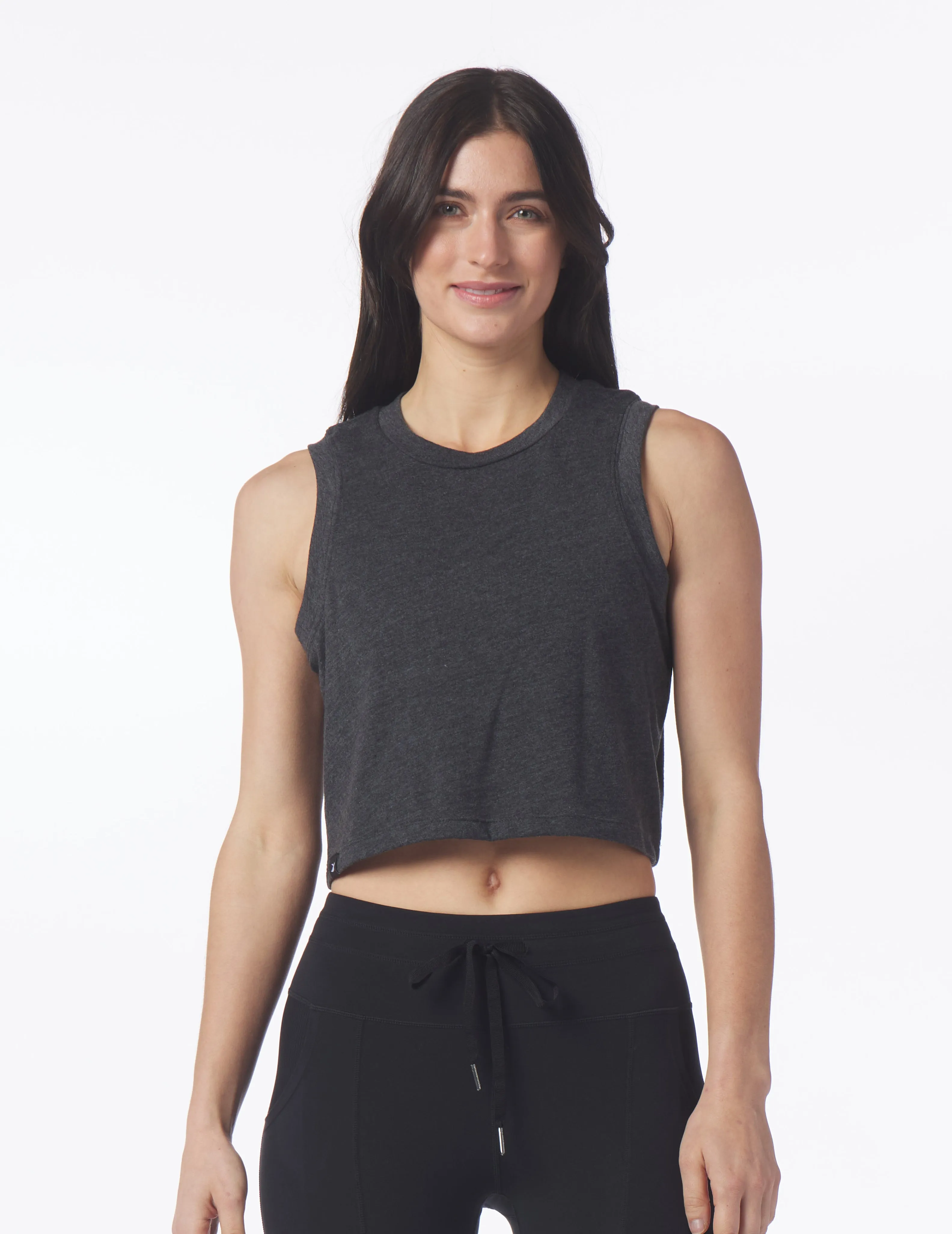 Block Tank: Black Heather