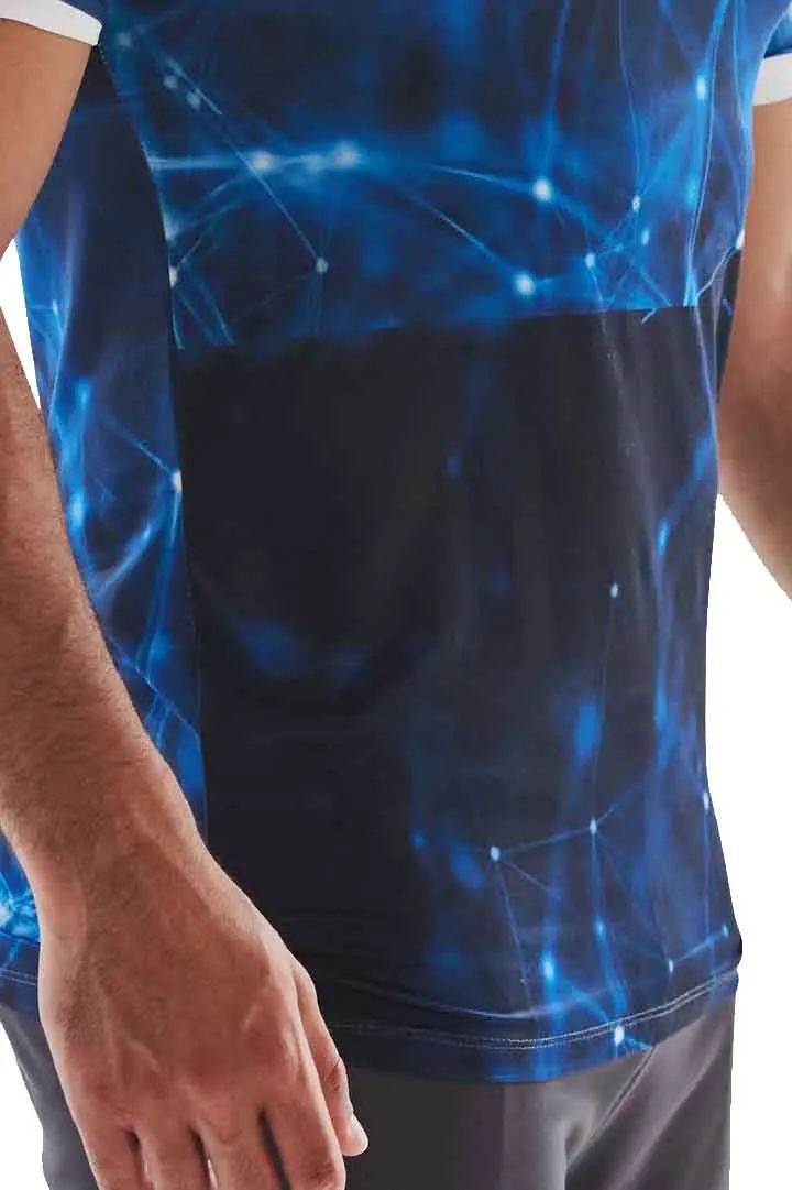 Blue Cosmics Compression T-shirt
