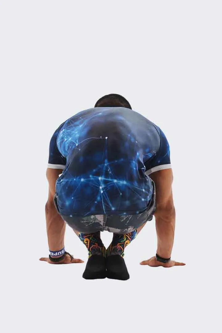 Blue Cosmics Compression T-shirt