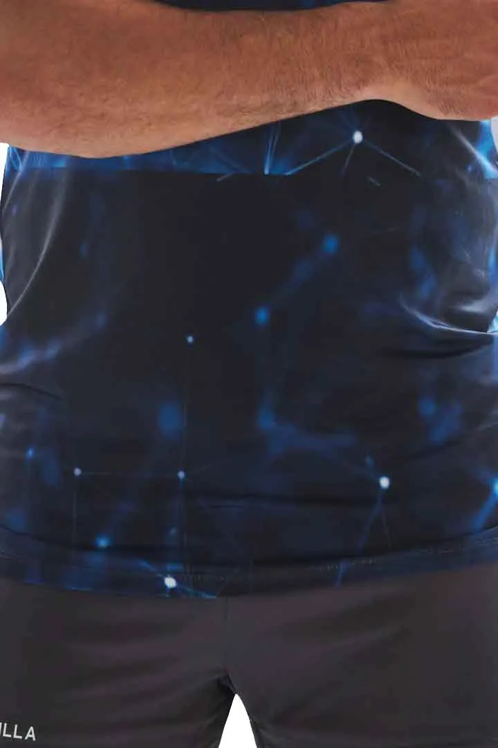 Blue Cosmics Compression T-shirt