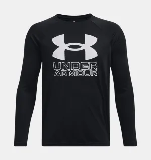 Boys' UA Tech Hybrid Print Fill Long Sleeve