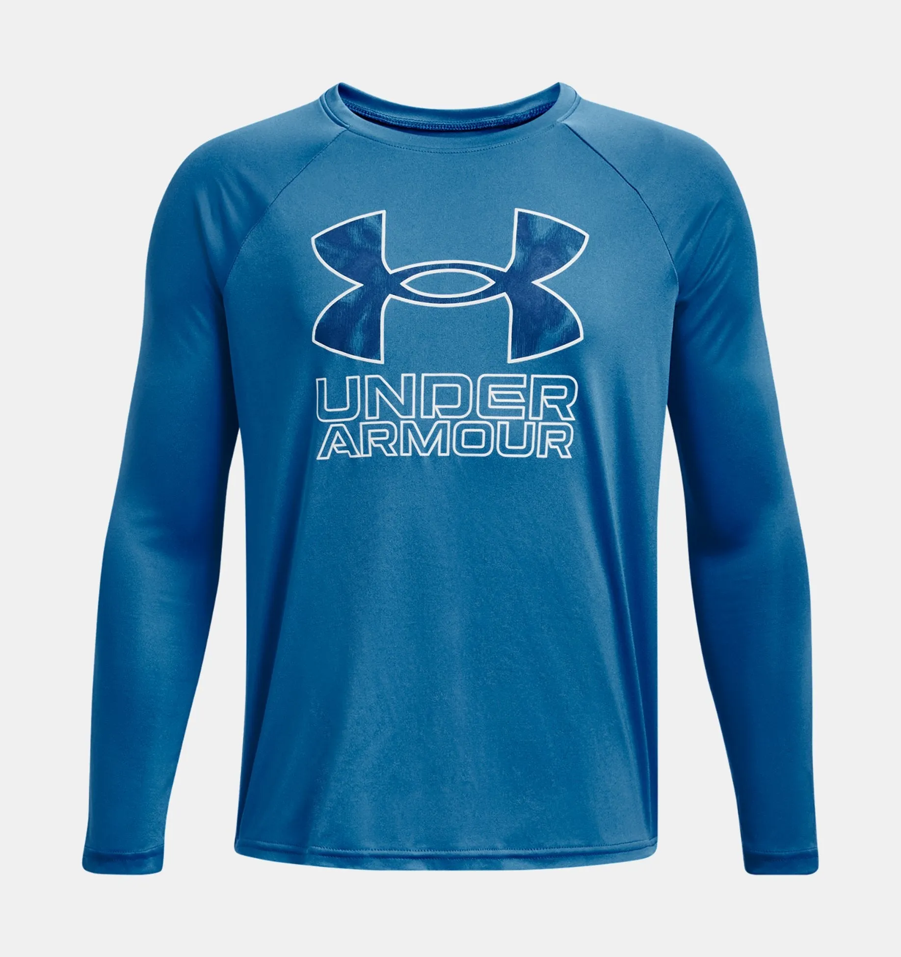 Boys' UA Tech Hybrid Print Fill Long Sleeve