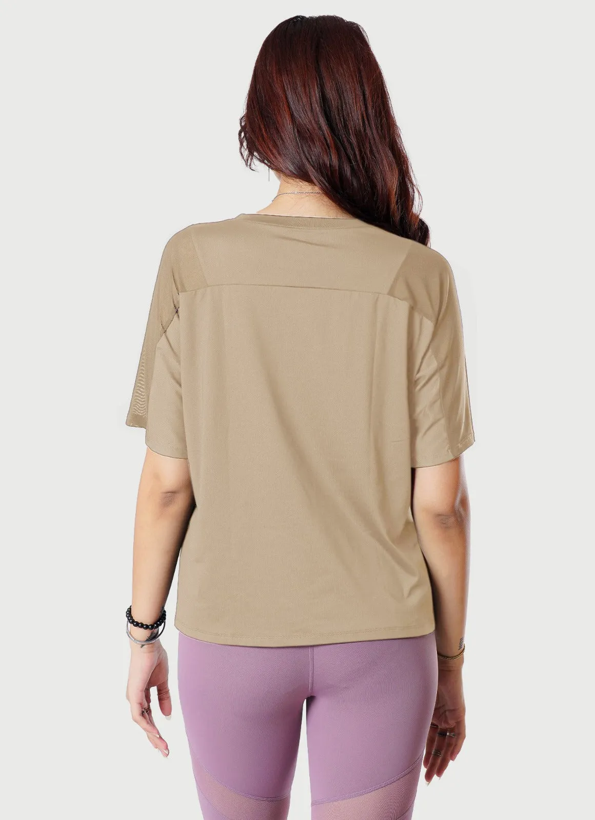 Breeze T-Shirt With Mesh - Sand
