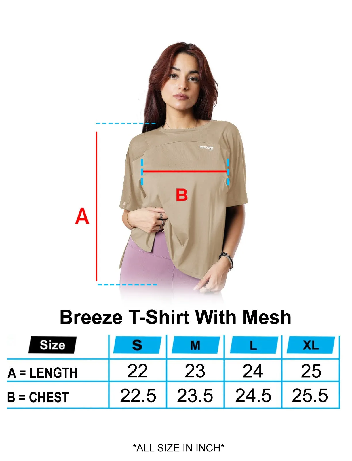 Breeze T-Shirt With Mesh - Sand