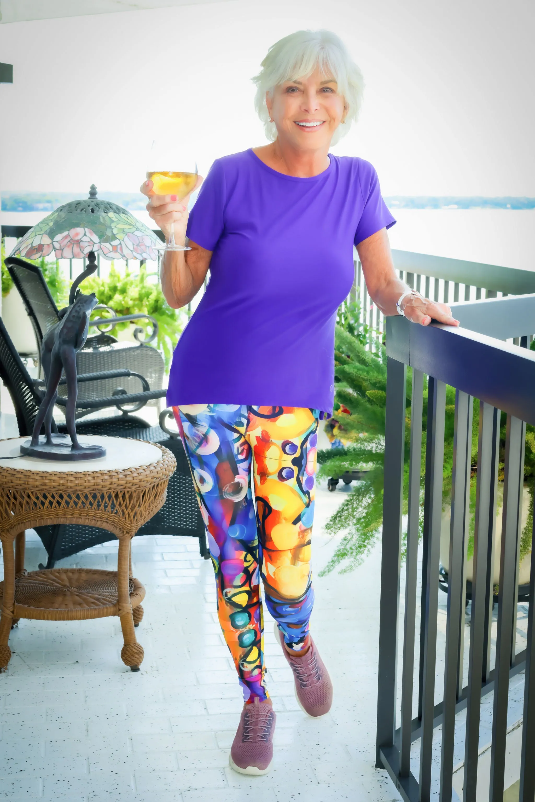 Capri Leggings "Breeze Bright" by Whimsy Fit