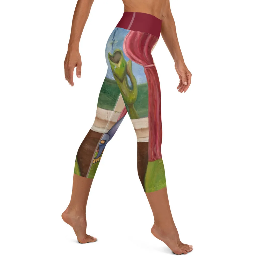 Capri Leggings "Waiting for Mom"