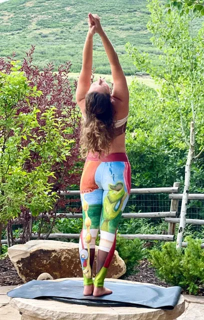Capri Leggings "Waiting for Mom"