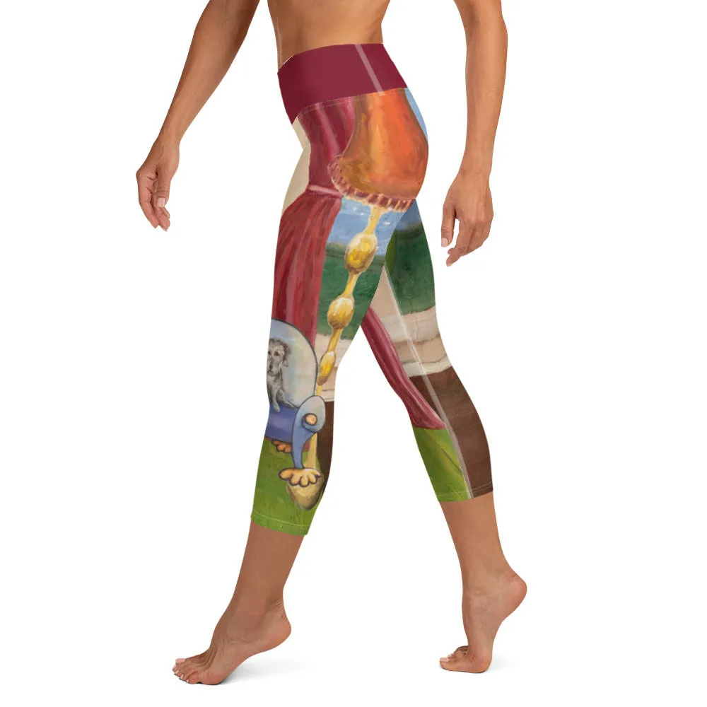 Capri Leggings "Waiting for Mom"