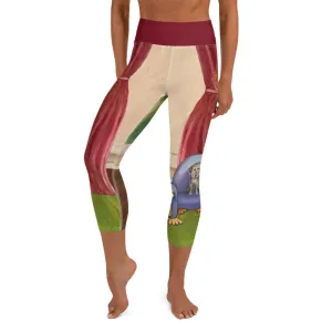 Capri Leggings "Waiting for Mom"